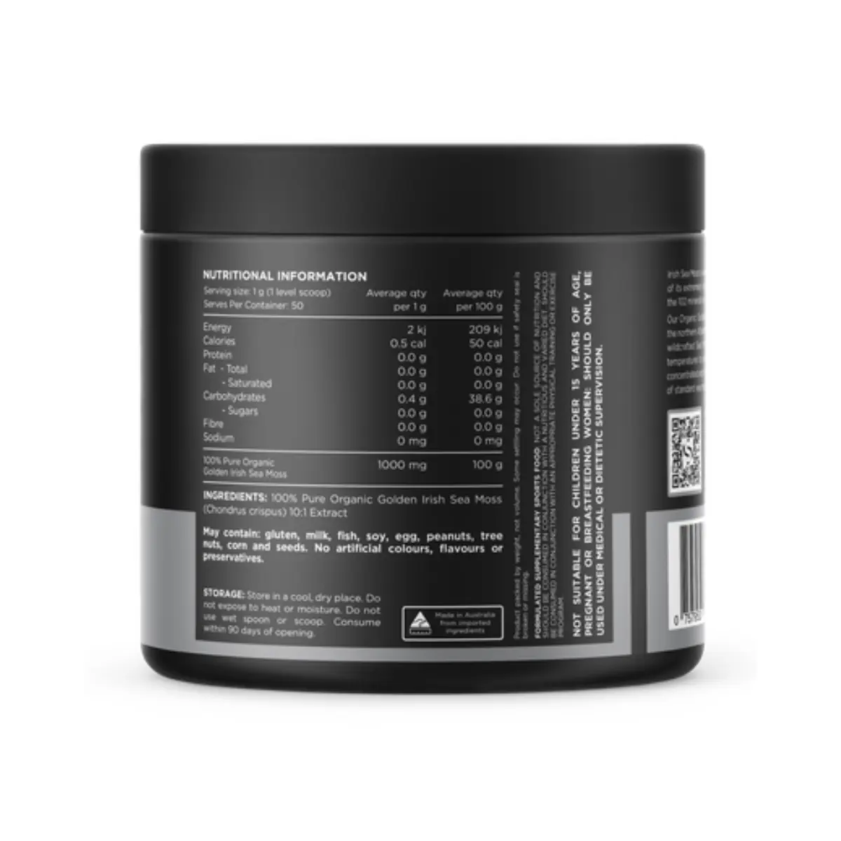 Pure Organic Golden Irish Sea Moss by Switch Nutrition 2