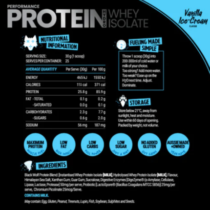 BW whey protein vanilla info webp