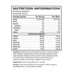 BANG Energy Drink nutritional panel 1 webp