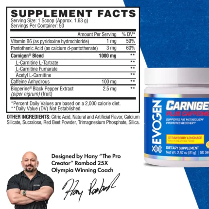 Carnigen Plus Strawberry Lemonade SFP 50 serv 6 webp