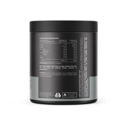 SN Essentials Leucine Powder 200srv Back webp