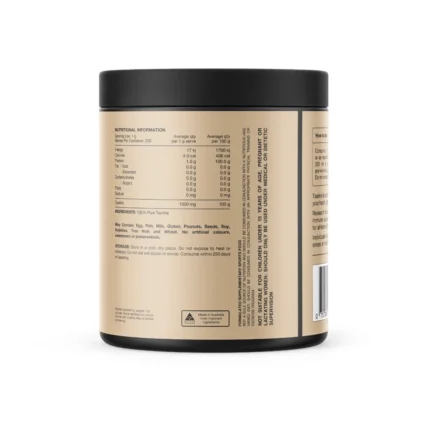 SN Essentials Taurine Powder 200 V5 BACK webp
